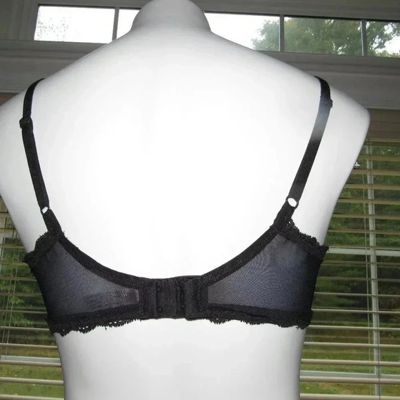 VICTORIA’S SECRET Angels Black No-Wire Bra Sz 36C - Picture 3 of 5